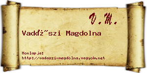 Vadászi Magdolna névjegykártya